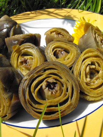 salade tiède de carciofini